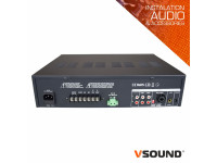 Amplificador PA 12/220V 3 Entradas 120W BT/MP3/USB/SD/FM VSOUND Amplificador PA 12/220V 3 Entradas 120W BT/MP3/USB/SD/FM VSOUND
